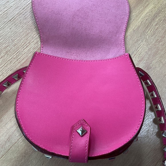 Rebecca Minkoff Magenta Skylar Studded Crossbody “Like New” - Picture 9 of 13